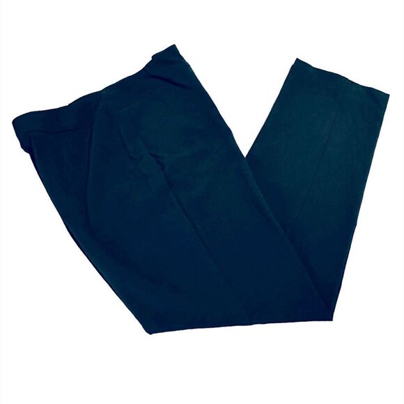 JM Collection Black Pull on Tummy Control Slim Leg Trousers Pants Size 8 Petite - Picture 3 of 10